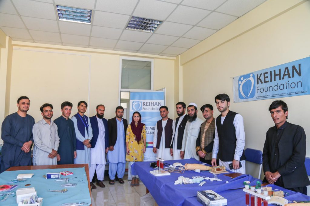 Keihan group together at the clinical skills in Afghanistan